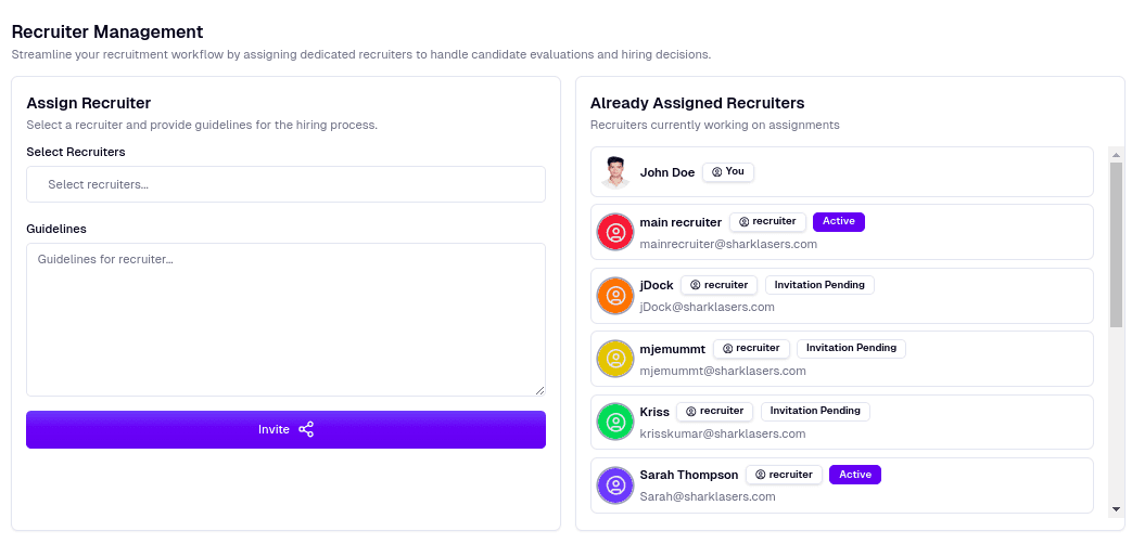 Smart Interview & Team Management illustration